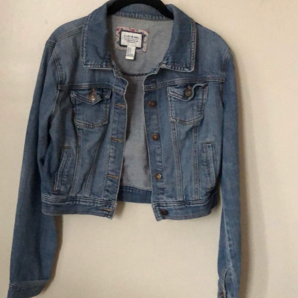 Forever 21 I Love H81 Denim Jacket